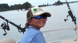 MILITARY KID CATCHES BIGGEST CAT.FATHER AND SON OUTDOORS TV