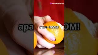 Peel an Orange in 1 Second!  Genius Hack You’ll Wish You Knew