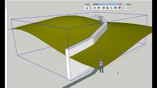 Retaining wall and hilly terrain (v2) | SketchUp