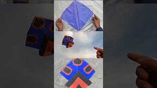 Small commando kite making and flying test #kitemaking #shorts #kite