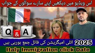 Italy work permit visa 2024 apply online|Italy nulla osta update|Italy pakke paper 2024