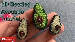 3D Beaded Avocado Tutorial