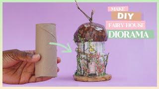 DIY FAIRY HOUSE from TOILET PAPER ROLL