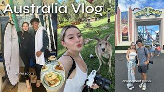 Exploring the GOLD COAST in Australia  | petting kangaroo’s, ocean, amusement parks