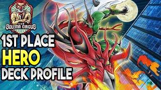 Yu-Gi-Oh! 1st Place HERO Deck Profile September 2024