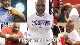 MIKE TYSON FULL TRAINING & BOXING KNOWLEDGE AT AGE 53 COMPILATION | ALL THE CLIPS ICYMI