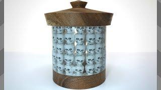 Resin skull box! /Woodturning challenge