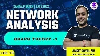 Graph Theory -1 | Sankalp GATE 2022 Batch | L 73 | Network Analysis | GATE/ESE 22