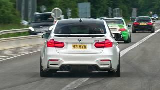 Cars Leaving Nürburgring Tankstelle! Performante, M140i, AMG GTR, M3 F80 Powerslide, 992 GT3 RS..