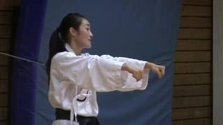 Part1: Master Anna Kim, 6 Dan Taekwondo. Training session Part 1 of 2