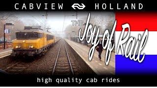 FOGGY TRAIN RIDE Amersfoort Vathorst - Amsterdam CABVIEW HOLLAND SLT 5dec 2019