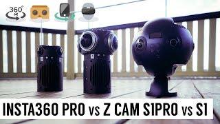 Pro 360 Camera Battles - Insta360 Pro vs Z Cam S1Pro vs S1 - which is the BEST? (6K 360° review)
