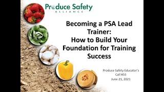 PSA Educators Call #55: Becoming a PSA Lead Trainer: Build Your Foundation for Training Success