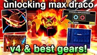 Unlocking EVERY Draco Race V4 Gear + Best Gears & FULL SHOWCASE! (Blox Fruits)