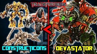 Constructicons & Devastator Origin - How Constructicons Gave Rise to Colossal Devastator Transformer