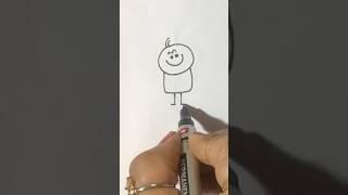 Simple and easy drawing #drawing #stickman #artideas #shorts