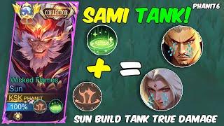 SUN TANK  FULL DAMAGE DARK SYSTEM VS. ENIMIES TOXIC - TOP GLOBAL SUN BUILD DAMAGE ~ MOBILE LEGENDS