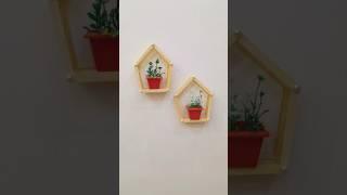 wall decor with ice cream stick#diy #wall #