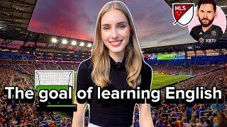 Teaching English at the Soccer Stadium! ️ 