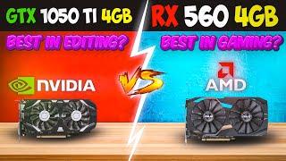 Gtx 1050 Ti Vs Rx 560 | Which Is Best In Gaming & Editing In 2024 | Battle Of Best Budget GPU's