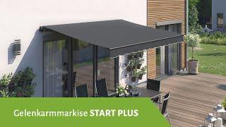 Elektrische Gelenkarmmarkise START PLUS mit Fernbedienung | empasa