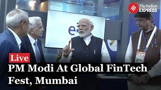 PM Modi Maharashtra Visit: PM Narendra Modi Attends Global FinTech Fest in Mumbai