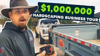 $1M Company Takes us on Hardscaping Business Tour (Shop Talk, Equipment, Trailer and More)