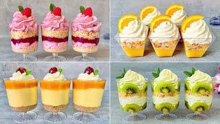 4 Best NO BAKE Fruit Desserts Cups Recipes. Easy and Yummy fruit dessert ideas in 5 minutes!