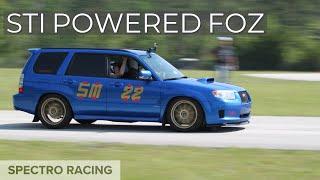 Subaru Forester STI swap. Walk around, rev, Autocross run