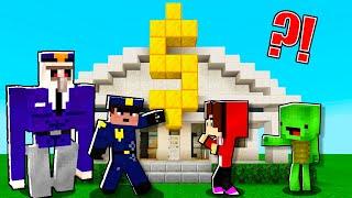 JJ and Mikey do a BANK ROBBERY in Minecraft- Maizen