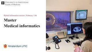 Master medical informatics UvA | Online information session | Masterweek UvA | 11 February 2025