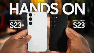 Samsung Galaxy S23+ and S23 Hands On - The new MINIMALIST Kings?!