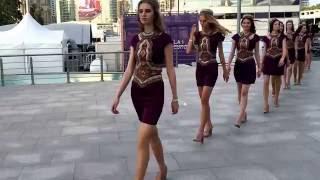 Endless line of long legs and gorgeous beauties in Baku - European GP 2016