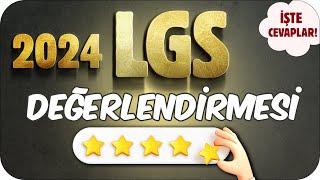 2024 LGS Değerlendirmesi!  Canlı Yayında Sınav Sorularını Çözüyoruz