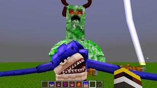 Shin Sonic vs TITAN Creeper! in Minecraft