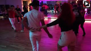 Jorjet Alcocer y Jariel La Salsa social dancing at Salrica Salsa Bachata Social Houston