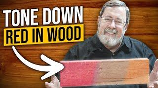 How To Tone Down Orange & Red Stain in Wood?