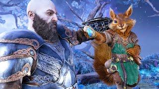 God of War Ragnarok - All Ratatoskr Squirrel Cutscenes (4K) ProZD