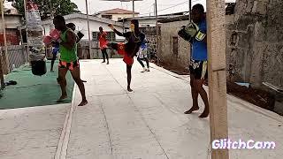 l'entraînement à Team k-m boxing 