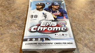 NEW RELEASE!  2021 TOPPS CHROME HOBBY BOX OPENING!