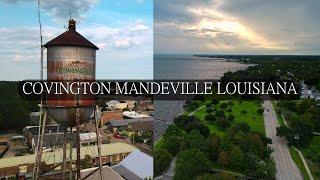 2022 Covington Mandeville Louisiana 4k Drone stock footage by Caleb Voelkel Licensed Part 107 Pilot