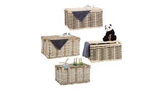 Rattan Truhe 2er Set