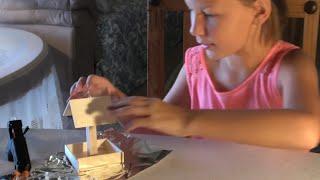 Wooden Bird House Creation /ASMR/Part1