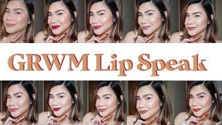 KAKAIBA SIYA !!! GRWM LIP SPEAK MATTE LIPSTICK | Complete swatches | Review | Jen De Leon