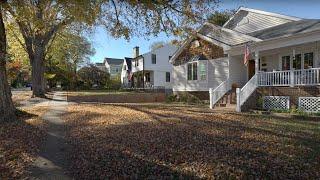 Relaxing Walk Through American Neighborhoods in Fall | Nature Sounds for Sleep and Study