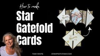 How to Make a Stunning Star Gatefold Card | Handmade Holiday Photo Card Tutorial