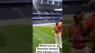 Wizkid at Tottenham Stadium ️ getting ready for the shutdown show “ watch the full episode now “