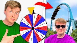 Random Wheel Decides WHICH Theme Park WE VISIT!?