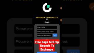 Free dogs Airdrop Deposit To Exchange l Freedogs withdrawal Airdrop #habibgyanhkd #freedogs