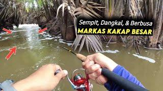 Tantangan Kuat dari Ikan Kakap Besar di Spot Mancing Sempit & Berbusa  Light Casting